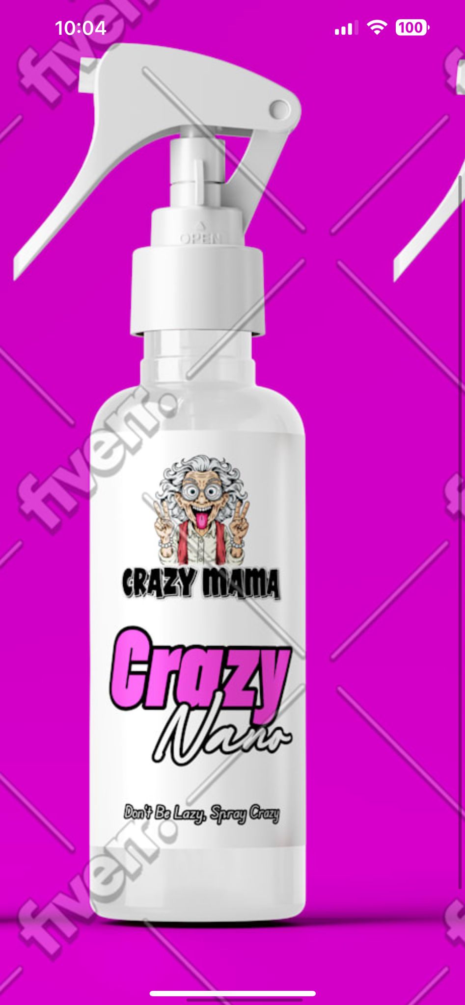 CrazyMama Crazy Nano - Don´t Be Lazy. Spray Crazy